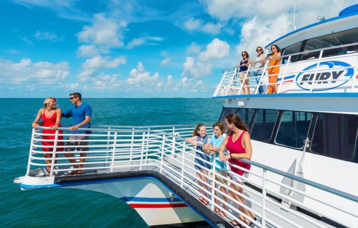Key West Glass Bottom Boat Tour From Miami By Bus